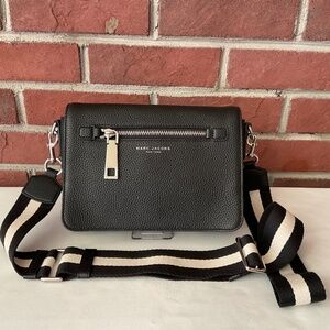 Marc Jacobs Black Pebble Leather Crossbody Bag NWOT